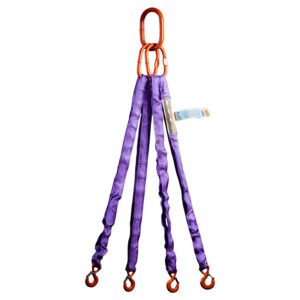 Goodsling 1-200 Ton Lifting Textile Sling Four Legs Flexible Lifting Belt Rigging Made of Flat or Round Lifting Belts