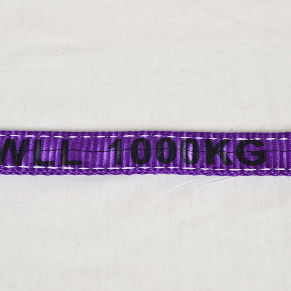 Goodsling Factory Direct Sale Durable Purple 1t x 2-12m Polyester Webbing Sling for Lifting - Image 7