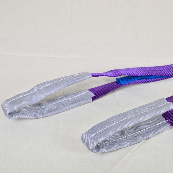 Goodsling Factory Direct Sale Durable Purple 1t x 2-12m Polyester Webbing Sling for Lifting - Image 6