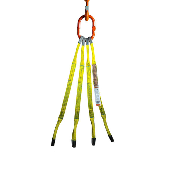 Goodsling 1-200 Ton Lifting Textile Sling Four Legs Flexible Lifting Belt Rigging Made of Flat or Round Lifting Belts - Image 2