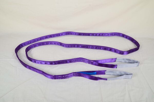 Goodsling Factory Direct Sale Durable Purple 1t x 2-12m Polyester Webbing Sling for Lifting - Image 5
