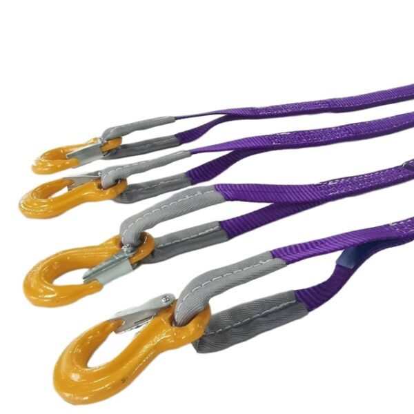 Goodsling 1-200 Ton Lifting Textile Sling Four Legs Flexible Lifting Belt Rigging Made of Flat or Round Lifting Belts - Image 5