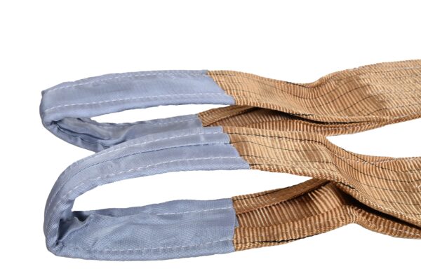 Goodsling™ 6T/5t/4t/3t/2t 4m Polyester Double Eye Flat Webbing Sling for Port Loading and Transportation - Image 3