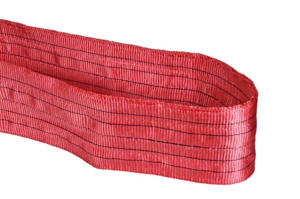 Goodsling rigging Manufacturer Wholesale 5T/4t/3t/2t/1t 4m Duplex Flat Red Webbing Sling for Lifting Goods - Image 6