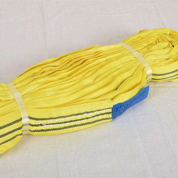 Goodsling Factory Direct High Quality 3 Ton Yellow Soft Capacity Heavy Round Sling - Image 7