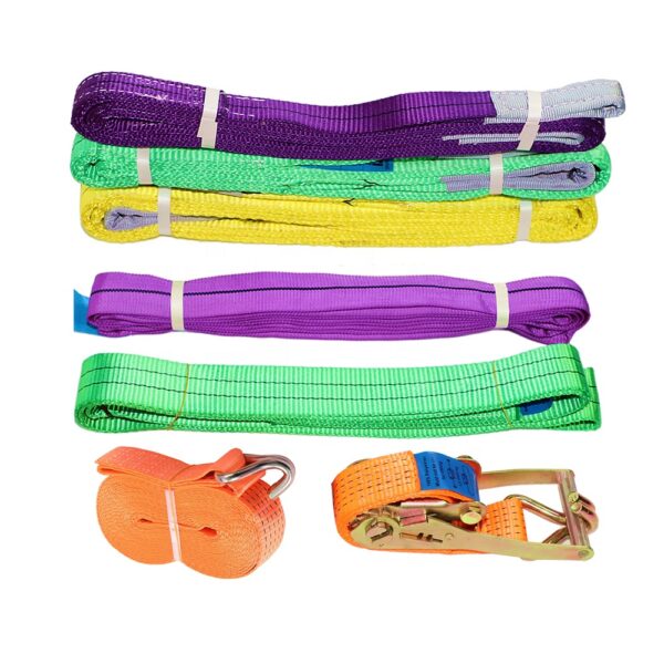 Goodsling Heavy Duty GS CE Polyester Flat Lifting Webbing Sling Round Sling Endless Sling Ratchet Tie Down Strap for Rigging and Lashing - Image 5