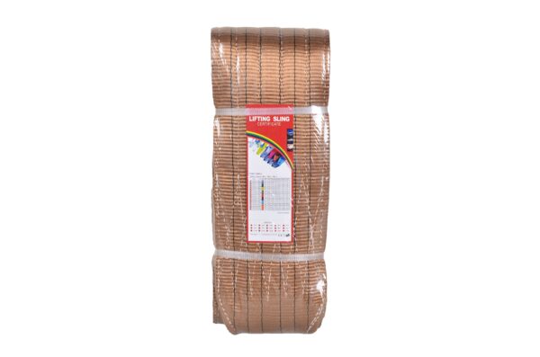 Goodsling™ 6T/5t/4t/3t/2t 4m Polyester Double Eye Flat Webbing Sling for Port Loading and Transportation
