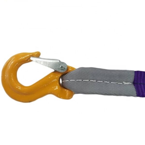 Goodsling™ Four Legs Web Sling Bridle Assembly for Materials Handling with Grab Hook - Image 3